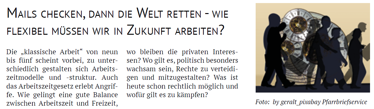 Mails checken dann die Welt retten - wie flexibel mussen wir in Zukunft arbeiten